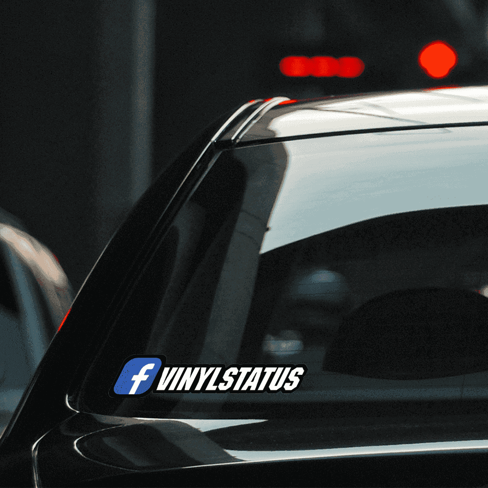 Custom Facebook Username Stickers / Decals - Color Logo