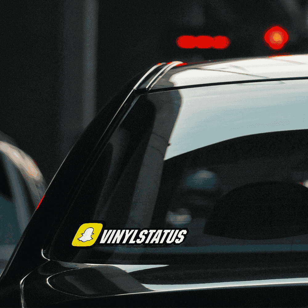 Custom Snapchat Username Stickers / Decals - Color Logo