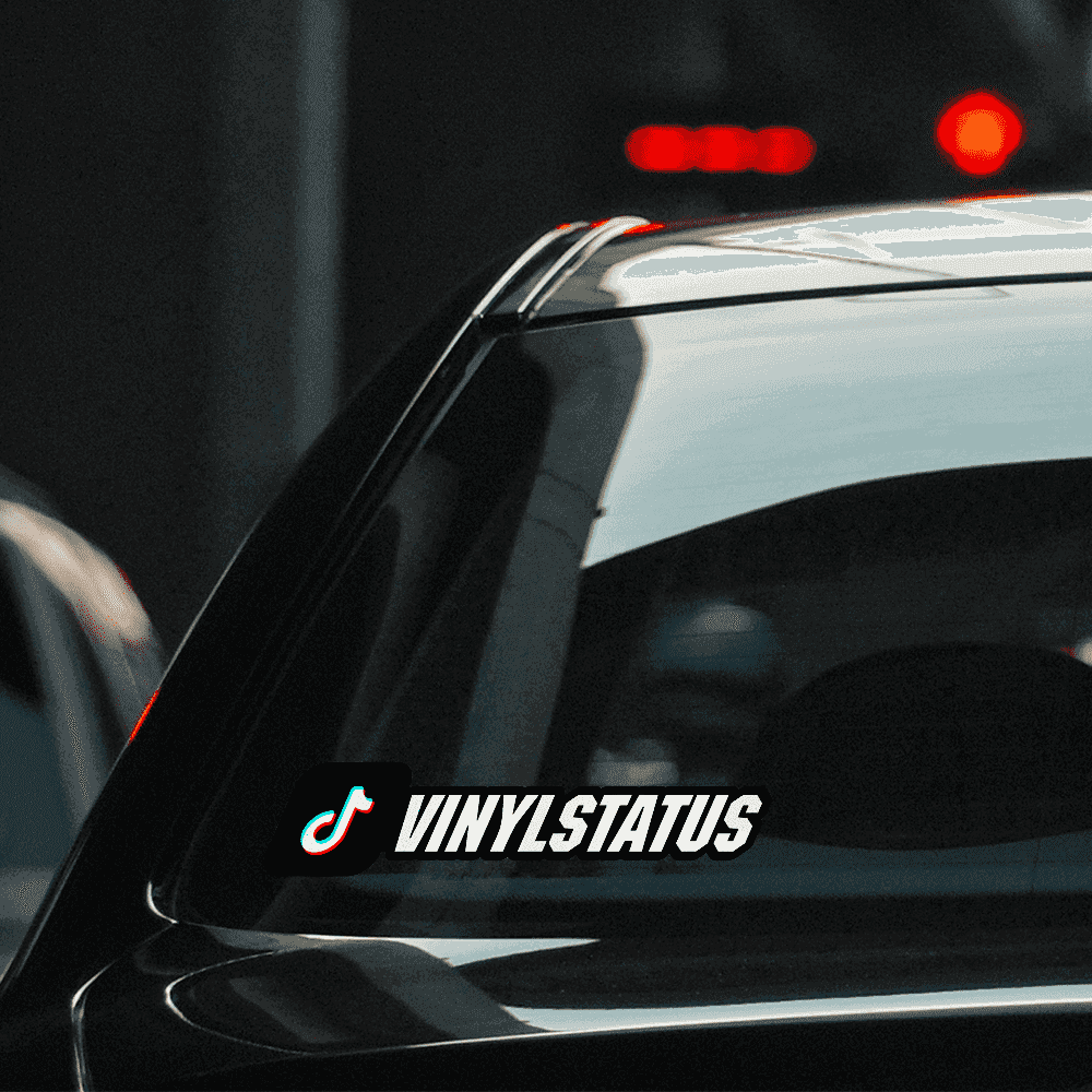 Custom Tik Tok Username Stickers / Decals - Color Logo