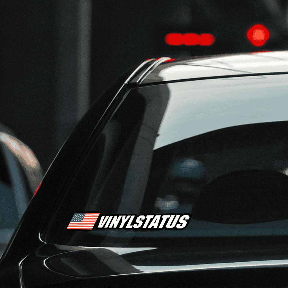 American Flag Custom Text Stickers / Decals