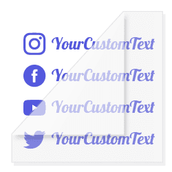 Custom Social Media Stickers