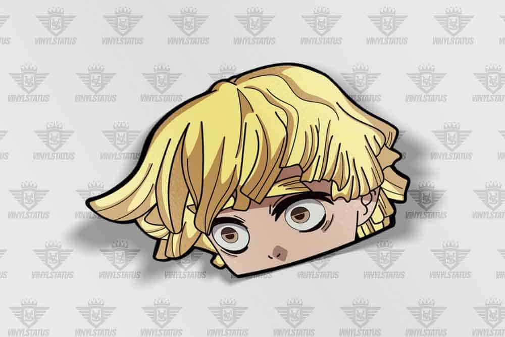 Zenitsu Peeker Sticker – Demon Slayer