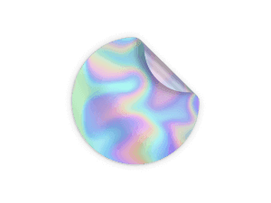 Holographic sticker material