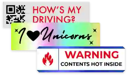 Custom bumper stickers