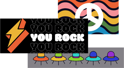 Custom rectangle stickers