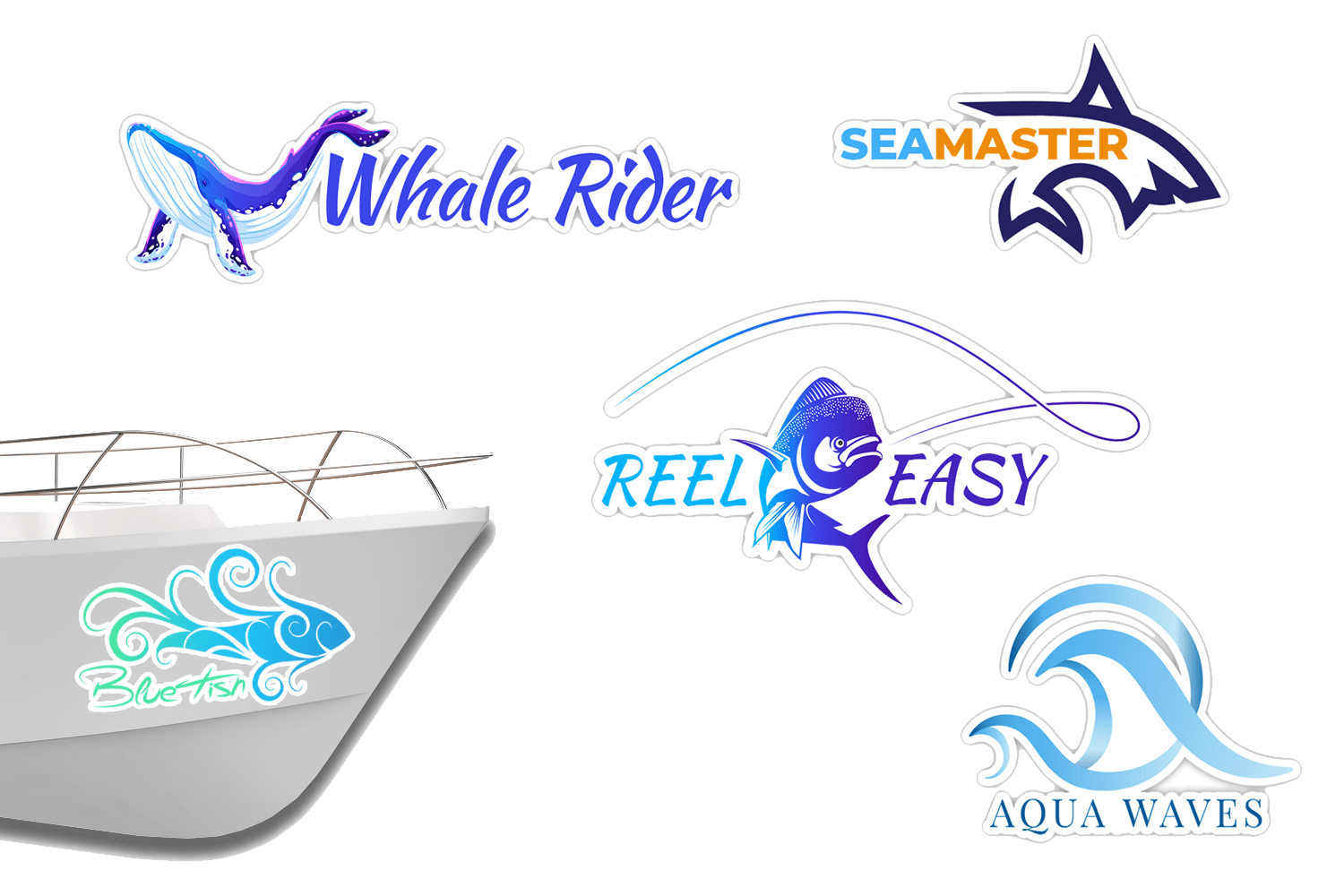 Boat Name Decals Custom