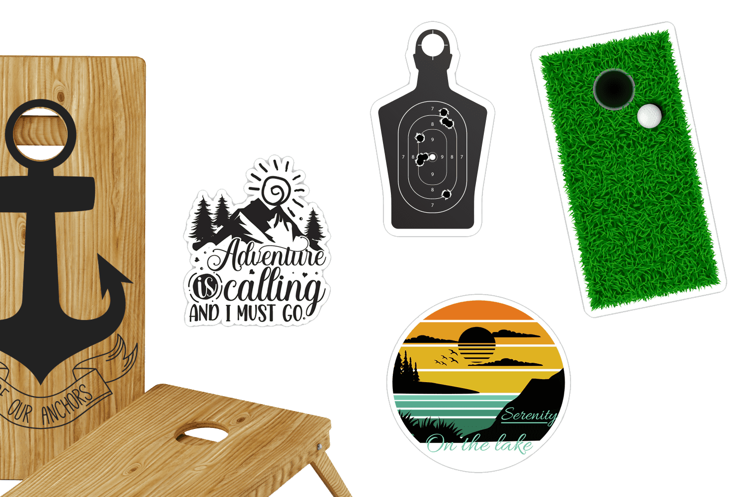Custom Corn Hole Decals