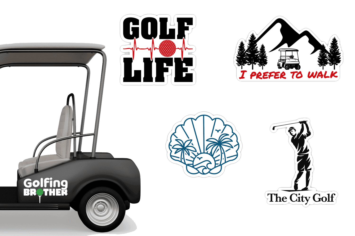 Custom Golf Cart Decals