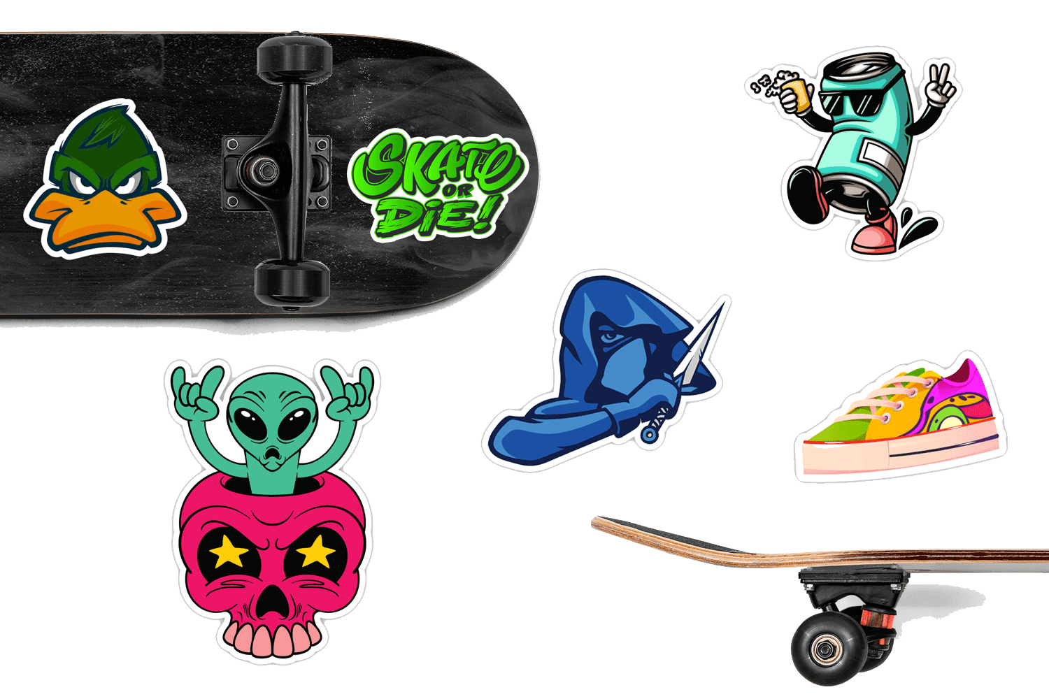 Custom Skateboard Stickers