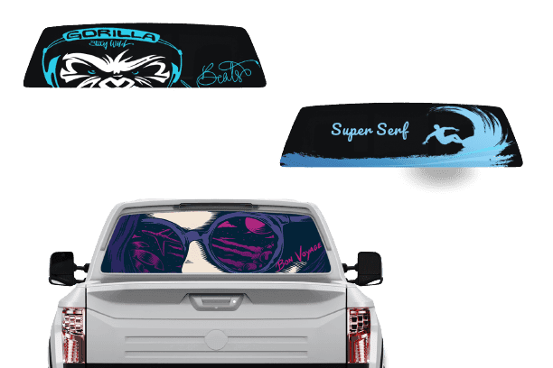 Custom Back Window Decals