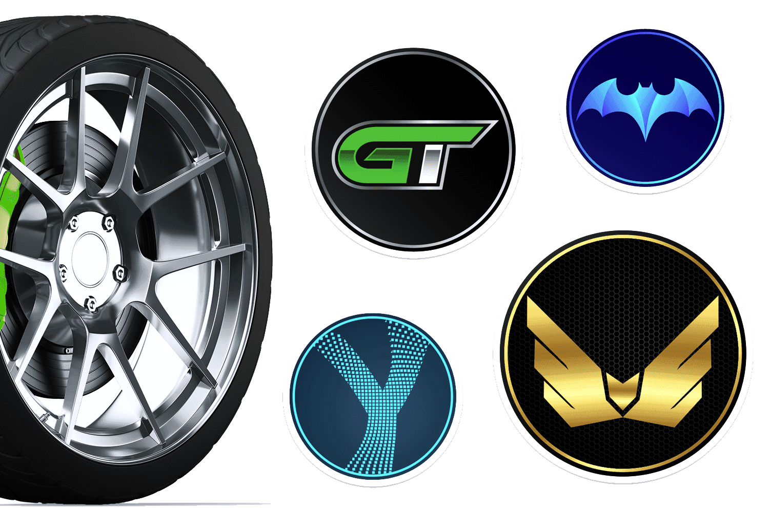 Custom Center Cap Stickers