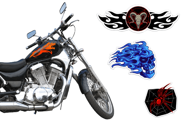 Custom Motorcycle Tank Decal