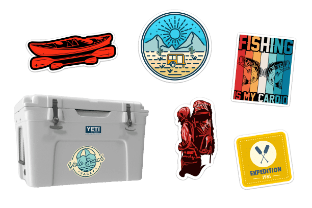 Custom Yeti Cooler Stickers