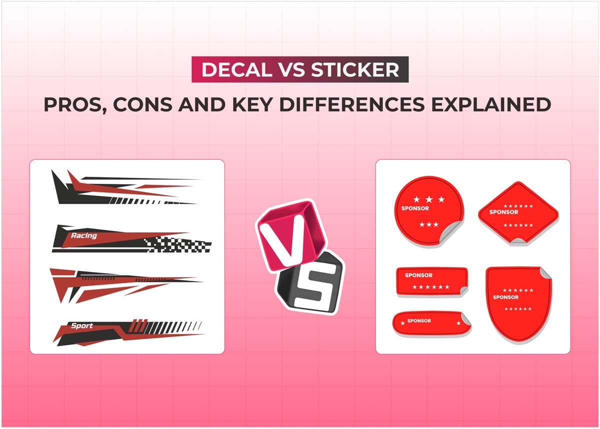Decal vs sticker