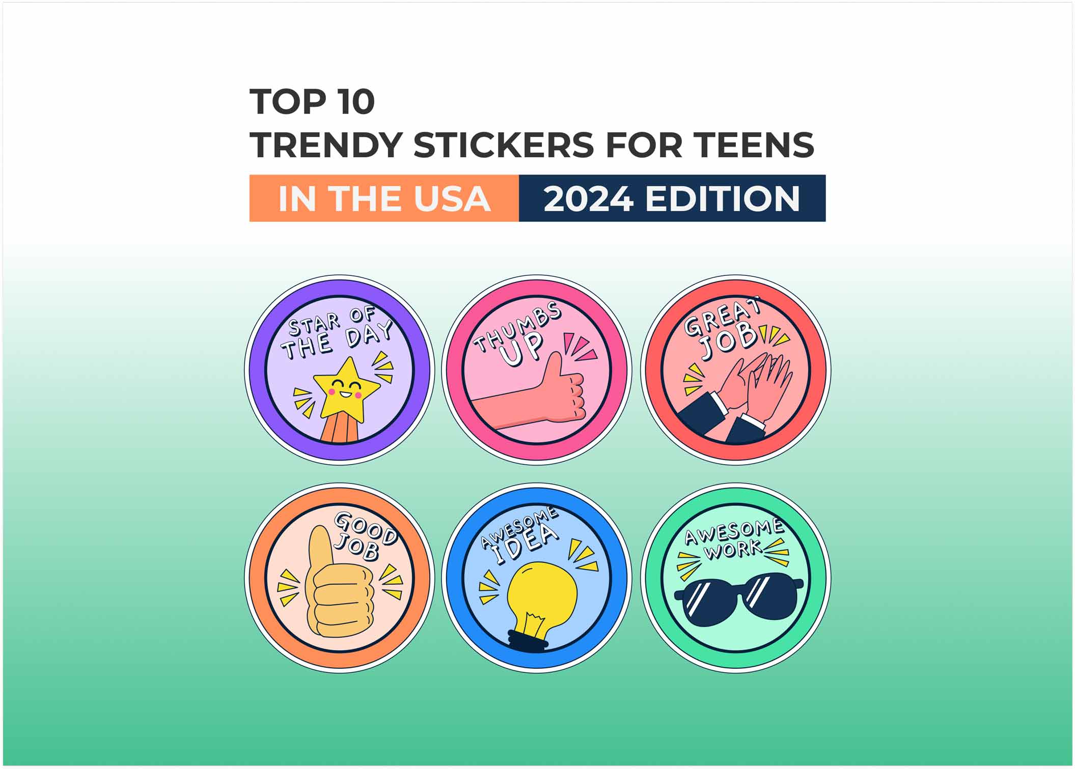 Trendy Stickers for Teens