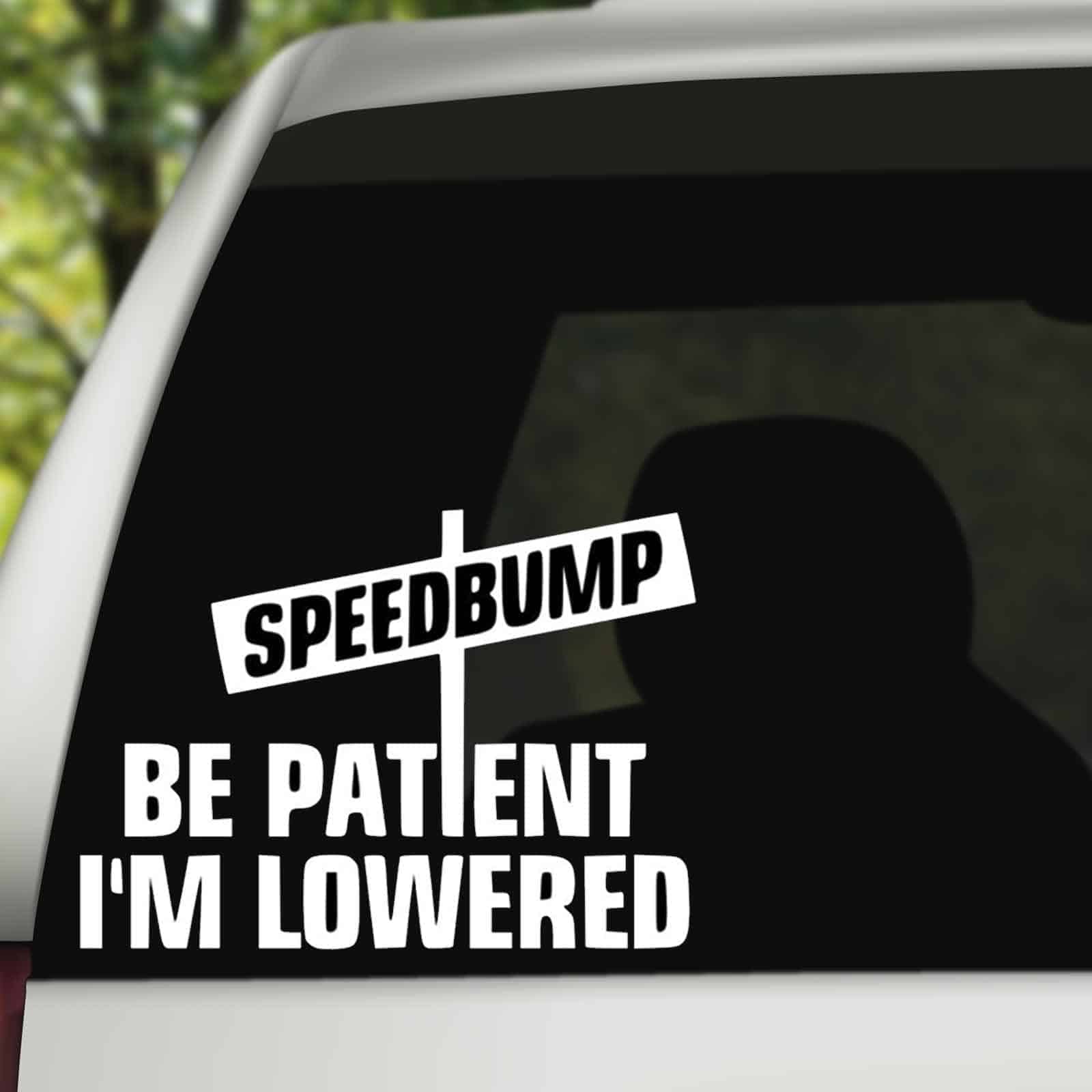 Be Patient Speedbump - I'm Lowered Sticker