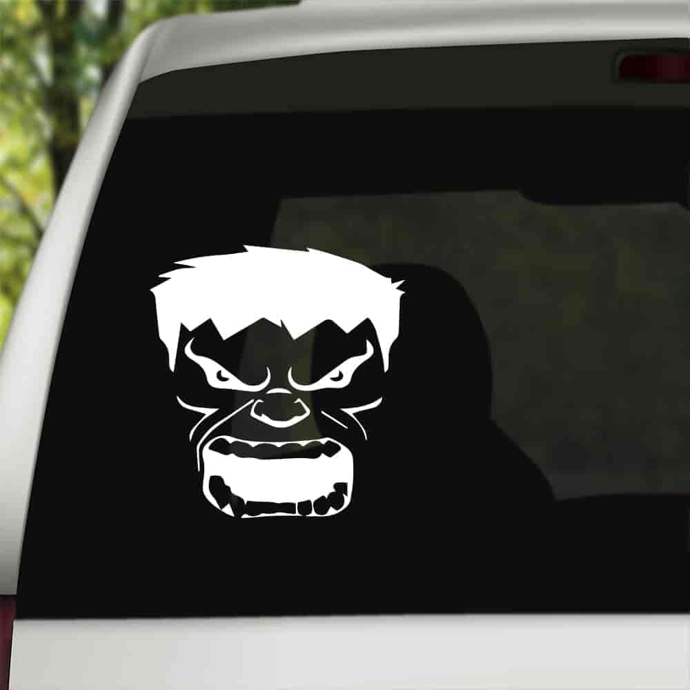 Hulk Mask Sticker