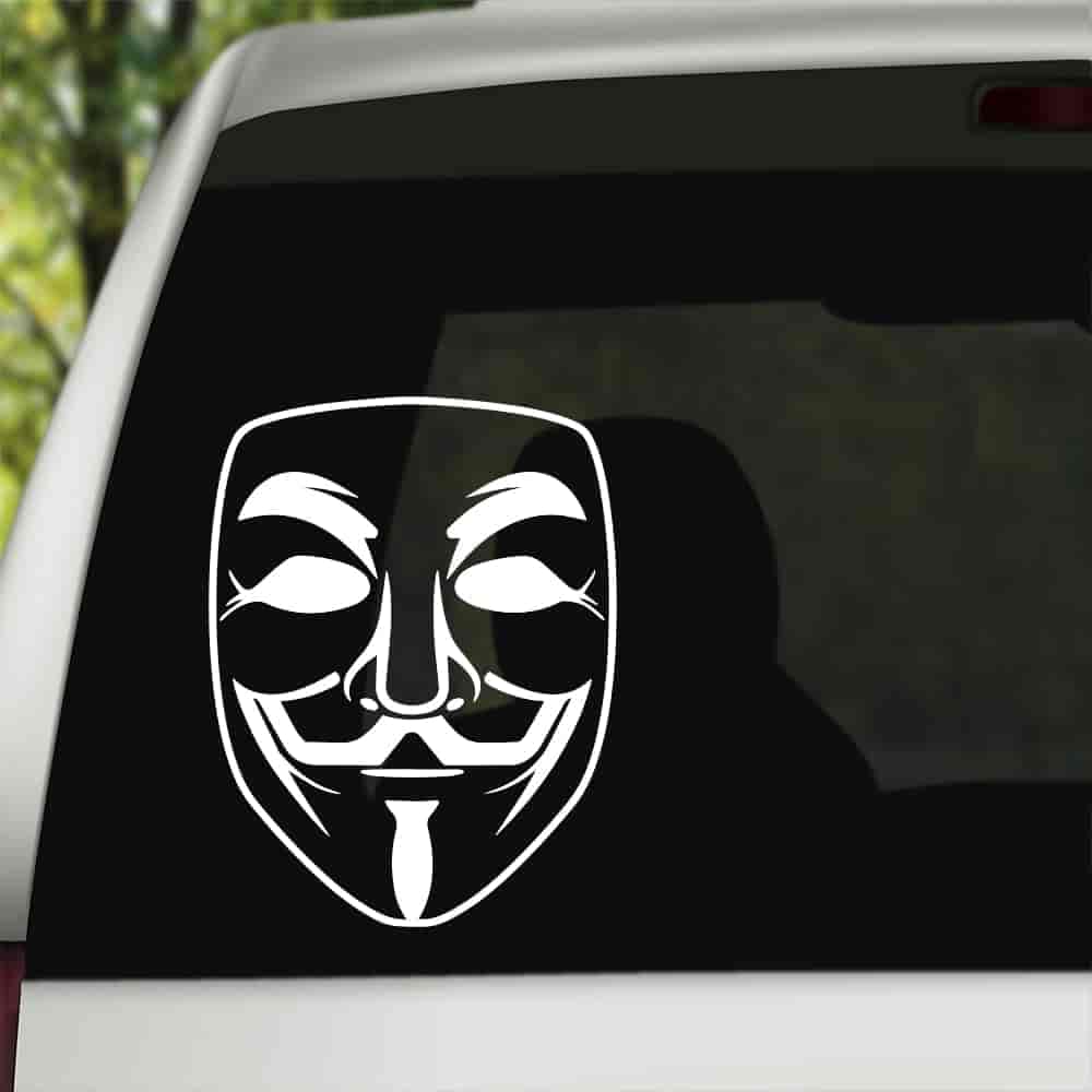 Vendetta Mask (Guy Fawks) Sticker