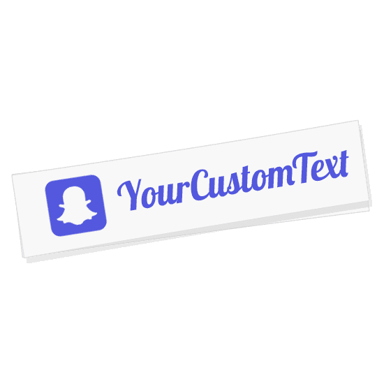 Custom Snapchat Name Sticker