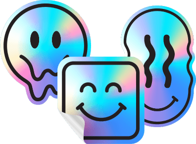 Custom holographic stickers