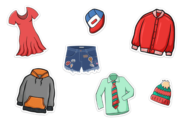 Custom Clothes Stickers